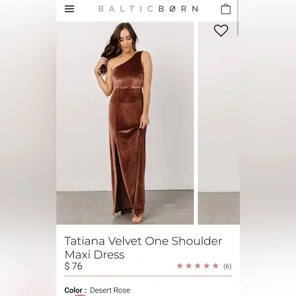 Baltic Born | Dresses | Baltic Born Tatiana Velvet One Shoulder Maxi Dress  | Poshmark